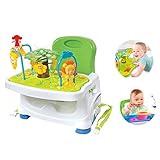 ベビーヘルスケアブースターシート - 多機能ポータブル折りたたみ式ベビーベース2-In-1シート - ゴーブースターのシートとゲームテーブルのベストギフトのおもちゃ