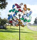 アウトドアマルチPlumeメタルGarden Wind Spinner Sculpture直径24 × 9 D x 75 h 99067MLT
