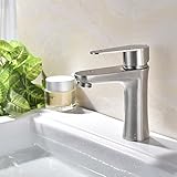 立水栓 304ステンレス鋼の塗料湯沸かし器と冷たい洗面器の蛇口キッチン黒と白のシングルコールドタップ ( Material : 白 )