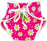 Kushies Baby Unisex Swim Diaper, Small, Fuchsia Daisy Print, Small by Kushies