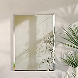 Artloge 鏡 壁掛け ウォールミラー 40*50cm 洗面鏡 ミラー 浴室 お風呂 洗面台 厚さ4mm