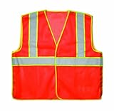 Custom Leathercraft SV13L 5 Point Breakaway Vest Class 2, Large, Orange by Custom Leathercraft