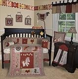 SISI Baby Bedding -Western Cowboy 15 PCS Crib Bedding Set by Sisi