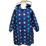 （ポスター）POSTAR キッズ 星柄レインコート　ネイビー　95cm