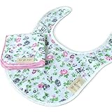 ブルーム お花畑ガーゼ/水玉ガーゼ ベビースタイ&はんかちセット (お花畑ピンク)