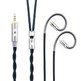 Yinyoo イヤフォン ケーブル mmcx 2.5mm KBEAR ST5 4N純銀+4N無酸素銅混合 2芯 イヤホン リケーブル バランス ヘッドフォン 交換用ケーブル hi-fiオーディオ イヤモニ アップグレードケーブル （ブルー・mmcx2.5mm）
