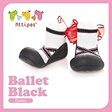 アティパス attipas ベビーシューズ バレエ ブラック XLサイズ（13.5cm）