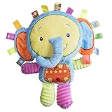 Happyハッピー耳　ベビーベッド　ベビーカー用おもちゃ　音鳴り　鈴を振る玩具　可愛い動物ぬいぐるみ　知育玩具　視覚　聴覚に刺激　出産お祝い　プレゼント (象)