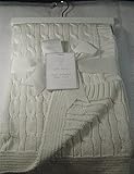 Little Luxury Baby Blanket Cable Knit Off White 100% Cotton 30 X 40 by Little Luxury [並行輸入品]