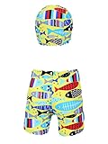 Snone子供 水着 男の子 ボーイ パンツ キャップ セット プール 水泳 水遊び 海 浜辺 スイミング 夏 幼稚園 保育園