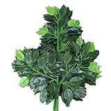 AxiEr 12pcs 19.5インチシミュレーションLeaves Leaf Foliageガーデンデコレーション用Fake Maple Leaf グリーン B015GY1JUE