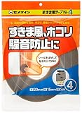 セメダイン 隙間風・ホコリ・騒音防止 すきま用テープN-4 20mm×15mm×2mm TP-165