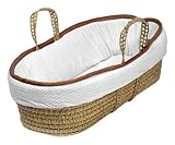 Baby Doll Bedding Minky Diamond Moses Basket, Chocolate by BabyDoll Bedding