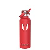 Super Sparrow 水筒 真空断熱ボトル - 750ml - 標準口ウォーターボトル - BPAフリー 漏れ防止 - エルゴノミックデザインのストロー付き水筒、仕事・ジム・旅行・スポーツ・アウトドアに最適