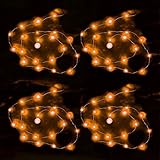 LED String Lights Waterproof: Orange (4-Pack) [並行輸入品]