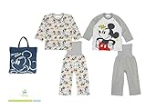 ▲▽ディズニー【Disney】国内正規品△▼ミッキーマウスパジャマ２枚とバッグの３点お楽しみセット80cm：90cm：95cm (95cm, ミッキー)