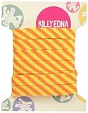 KILLY EDNA(キリーエドナ) 縁どりバイアステープ2個セット (ストライプ・オレンジ×イエロー)