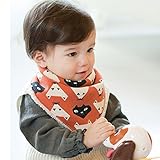 Tovadoo ベビー よだれかけ　コットンブレンド　暖かい　冬　プリント　可愛い　ファッション　出産祝い　ギフト　0-1歳