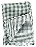 lulujo Reversible Muslin Swaddling Blanket - Warm Grey by lulujo