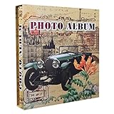 記念本- フレームカバーフォトアルバム、ホールド620写真、家族の赤ちゃんの大容量アルバムの本 (色 : Green)