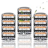 12個入 り交換刃カミソリヘッドネット 替刃 ProGlide 替え刃 5枚刃 互換品 マニュアル カミソリ ジレット フュージョン 髭剃り 替刃 ジレット