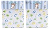 Honey Baby Blue Elephant Toddler Bed or Crib Sheets (100% Cotton) by Snugly Baby