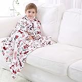 Throw Blanket for Kids Teens, Super Soft All Seasons Plush Bedding Throw for Baby Toddlers Living Ro