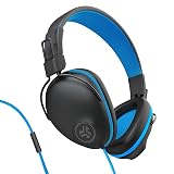 JLab JBuddies Pro Wired｜子供用ヘッドホン 有線 8歳以上対応 オーバーイヤー 聴覚保護 ボリューム制限 85dB 学習用 集中 オンライン授業 ブラック/ブルー