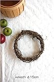 wreath　【ドライフラワーリース台 15cm 】 サンキライヒゲつき
