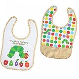 はらぺこあおむし お食事エプロン 2枚組 スモック キッズ 女の子 男の子 ガールズ ボーイズ j-kuz07 イエロー