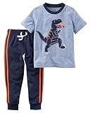 カーターズ Carter's Tシャツ & パンツ セット 2-Piece Dinosaur Graphic Tee & French Terry Jogger Set 24M (83-86cm) [