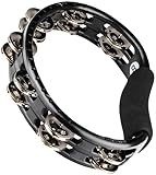 MEINL Percussion マイネル タンバリン Traditional ABS Tambourine Steel Jingles Black TMT1BK 【国内正規品】