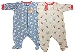 Gerber 女の子の赤ちゃん 前面ジッパーロンパース Sleep 'n Play 2パック入り US サイズ: 3-6 Months カラー: マルチカラー