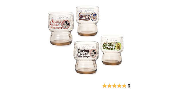 Amazon ディズニー Vintage Dinerヴィンテージ ダイナー レトログラス 4個セット S56 タンブラーグラス オンライン通販