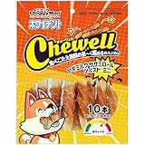 ドギーマン ホワイデント Ｃｈｅｗｅｌｌ ヤギミルクササミロールツイストミニ １０本（犬用）