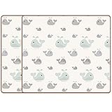 [LIVING CODI] 1+1 Safety Baby Mat Play Mat 12T セーフティー・ベビーマットプレーマット [海外直送品] (140x190x12 1+1, Whale Dr