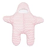 Jolieer 赤ん坊の寝袋 シュラフ ベビー おくるみ 星型アフガン ブランケット　スターラップ 暖かい 春秋冬用 赤ちゃん対応 柔らかい肌触り (寸法80cm, ピンク)