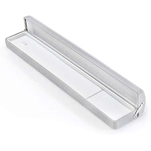 Barzaz ケース ボックス ネックレス 収納 箱 長方形 ラッピング ギフト グレー 灰色