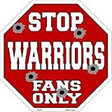 スマートブロンドWarriorsファンのみメタルノベルティOctagon Stop Sign bs-251