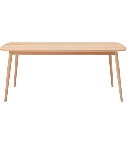 Amazon.co.jp: 無印良品 木製テーブル オーク材 幅180×奥行80×高さ72cm 