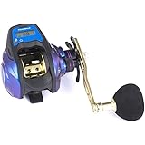 Amazon ワタチャンプ Watachamp ベイトリール Led 防水 ライン カウンター 電池交換可能 Pe1 5号付き ブレーキ 調整容易 大容量のスプール ショアジギング 夜釣り 海釣りエギング 軽量 遠投 渓流 シーバス アジ メバル 右ハンドル Wata Champ スポーツ アウトドア