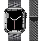 コンパチブル Apple Watch バンド マグネットクラスプ 無段階調節 42mm 44mm 45mm 49mm ステンレス留め金製 A