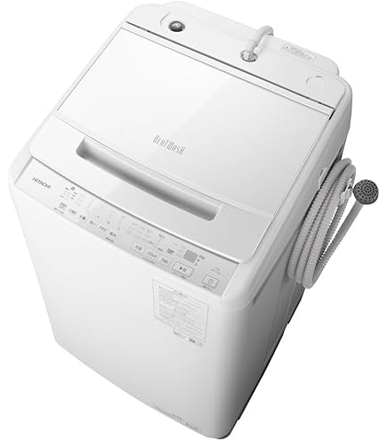 Amazon | 日立 洗濯機 全自動洗濯機 8kg シャンパン ビートウォッシュ 