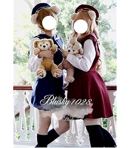Amazon.co.jp: 【ラベンダー】 コスプレ衣装 ダッフィー セーラー服 