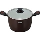 和平フレイズ 両手鍋 煮物 カレー シチューポット セラブラン 22cm IH対応 内面セラミック加工 外面ホーロー加工 ガラス蓋付 CR-5751