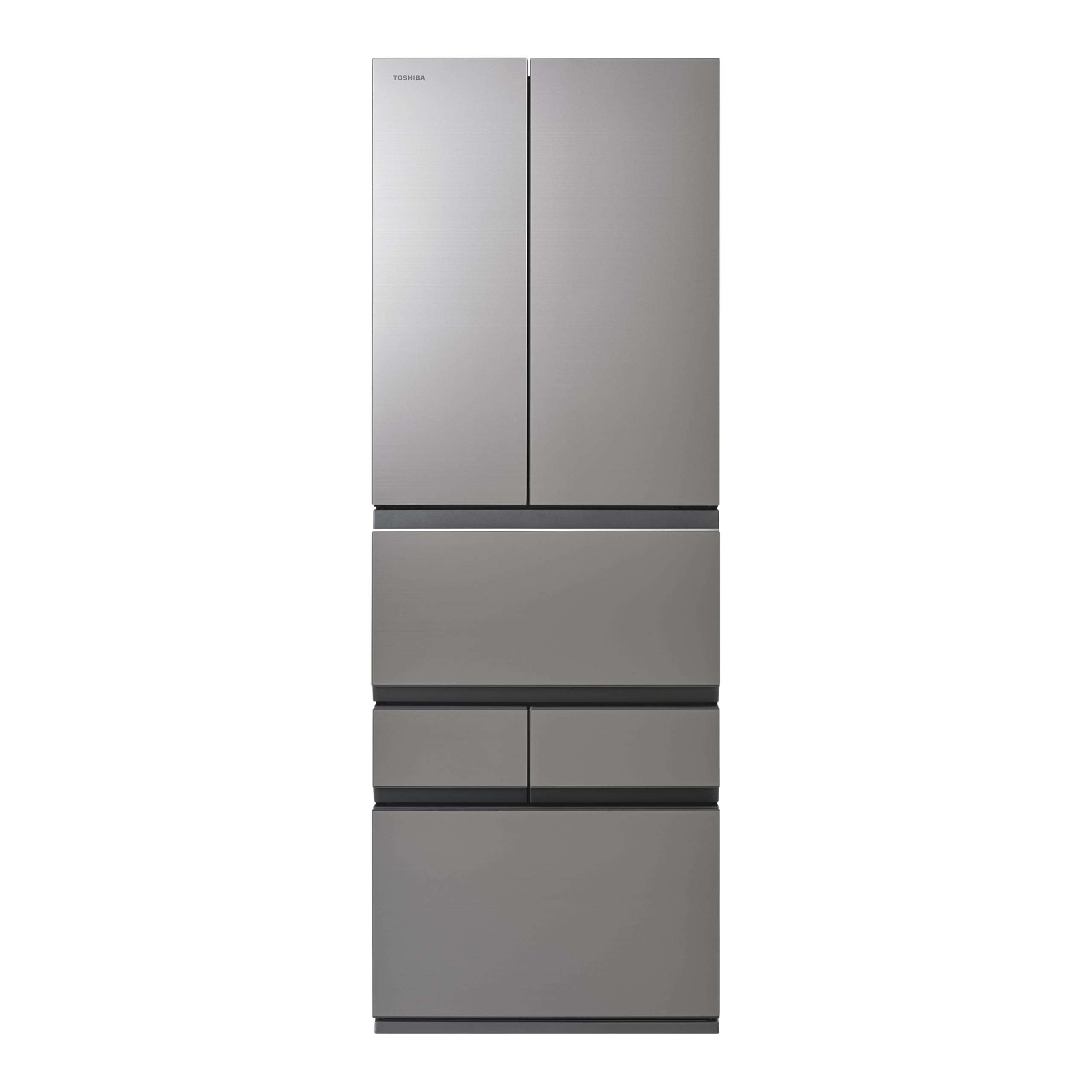 TOSHIBA(東芝) 冷蔵庫 幅65.0㎝ 461L フレンチドア GR-Y460FZ(ZH) アッシュグレージュ | もっと潤う摘みたて野菜室 ミストチャージ 氷結晶チルド タッチオープンドア うるおい冷蔵室 スマホ連携 自動製氷 2025年