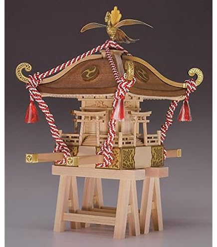 Amazon.co.jp: 童友社 1/8 江戸神輿 小 黒塗紫房ケース付き : Toys & Games 