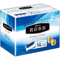 エリエール ポケットティッシュ 保湿 14組&times;14個 パルプ100% 贅沢保湿