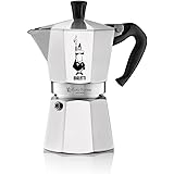 Bialetti - Moka Express: Iconic Stovetop Espresso Maker, Makes Real Italian Coffee, Moka Pot 6 Cups (9 Oz - 270 Ml), Aluminiu