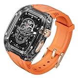 [CABOBE] コンパチブル Apple Watch バンド 対応 49mm アップルウオッチ バンド ケース TPU+PC素材製 アップ